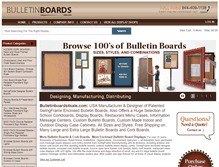 Tablet Screenshot of bulletinboards4sale.com